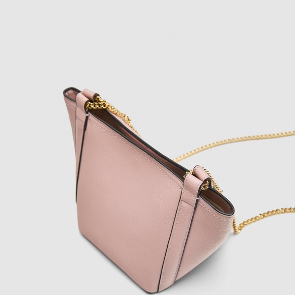 Zara Mini Bucket Bag Straps Shoulder bag Pink - Picture 6 of 8